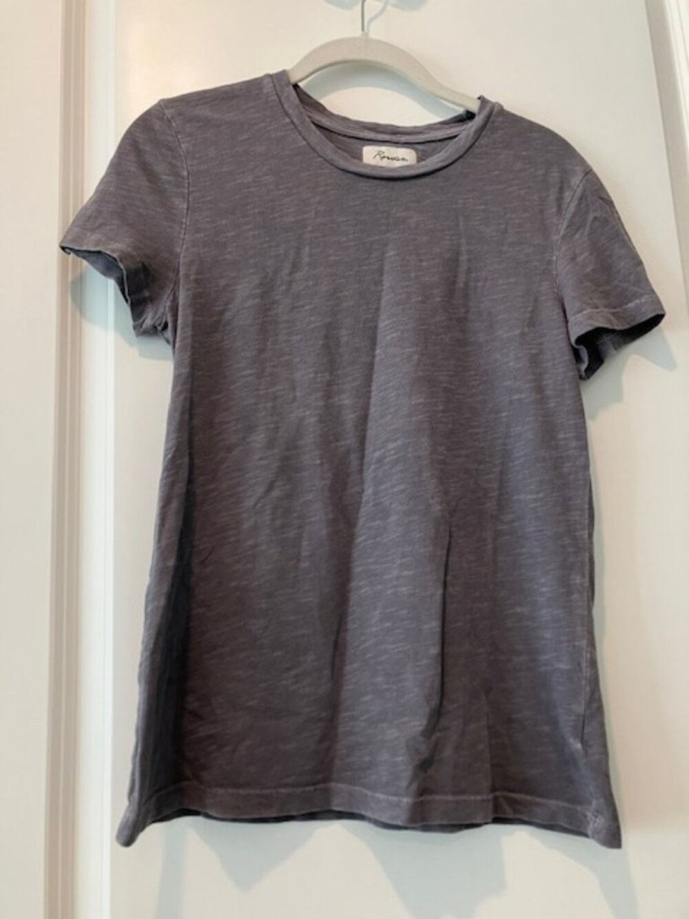 Rowan Grey Tyler Short Sleeve Slub Tee